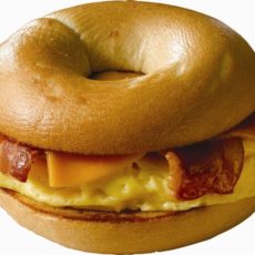 Bacon, egg and cheese bagel